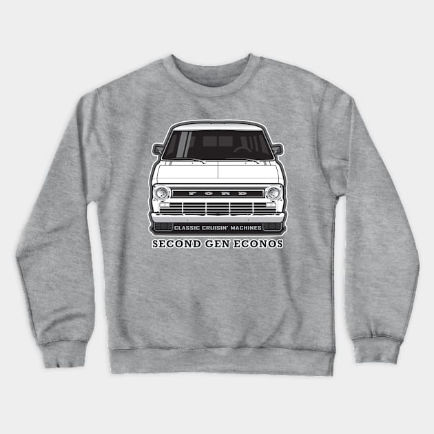 Second Gen Econos 1969 - 1974 BW Crewneck Sweatshirt by RBDesigns